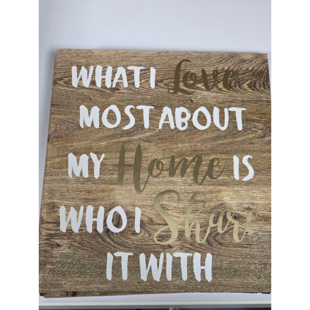 Unisex EAI Decor Photo Album Brown Black Wood Grain One‎ Size